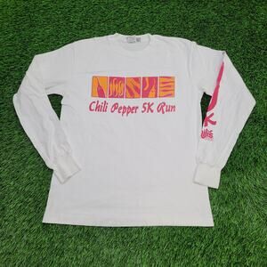 Vintage 90s Chili Pepper Marathon Shirt Medium 19x26 USA